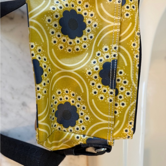 Orla Kiely Yellow and Blue Crossbody Bag - Picture 6 of 10